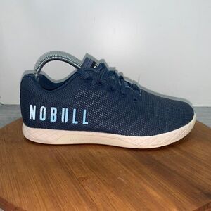 NOBULL Superfabric Men's 6.5 Women's 8 CrossFit Shoes Trainer Blue Navy Sneaker